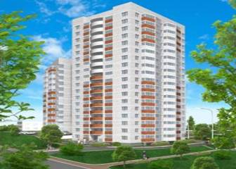 Многоэтажный жилой дом в городке Строитель Ижевск